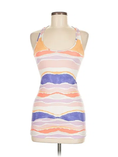 Pre-owned Lululemon Athletica Tank Top Pink Halter Neckline Tops