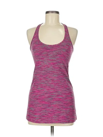 Pre-owned Lululemon Athletica Tank Top Pink Halter Neckline Tops