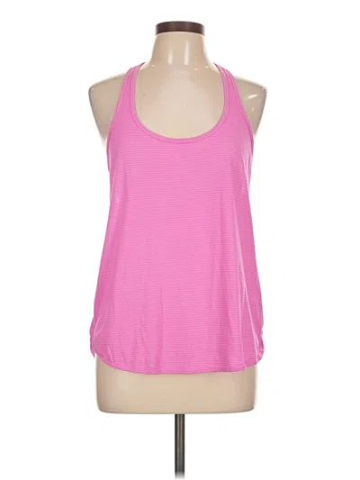 Pre-owned Lululemon Athletica Tank Top Pink Halter Neckline Tops
