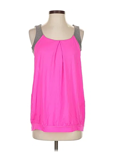 Pre-owned Lululemon Athletica Tank Top Pink Halter Neckline Tops