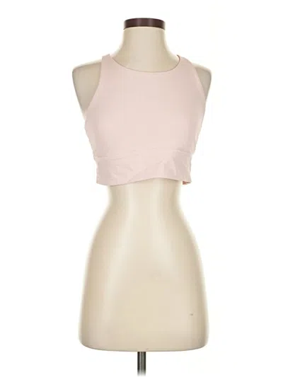 Pre-owned Lululemon Athletica Tank Top Pink Halter Neckline Tops