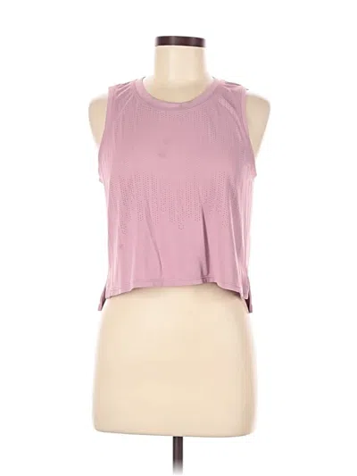 Pre-owned Lululemon Athletica Tank Top Pink Halter Neckline Tops