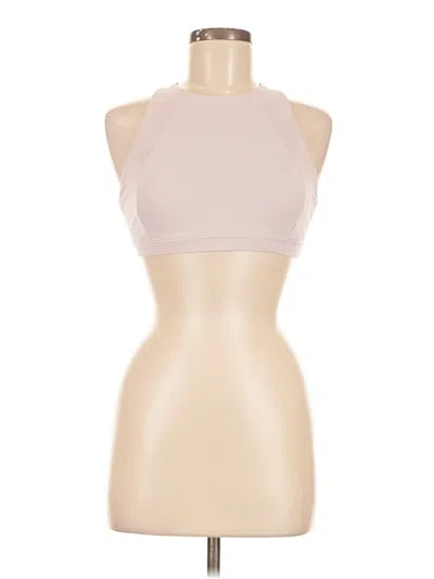 Pre-owned Lululemon Athletica Tank Top Pink Halter Neckline Tops