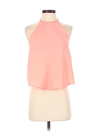 Pre-owned Lululemon Athletica Tank Top Pink Halter Neckline Tops
