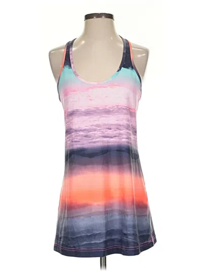 Pre-owned Lululemon Athletica Tank Top Pink Halter Neckline Tops