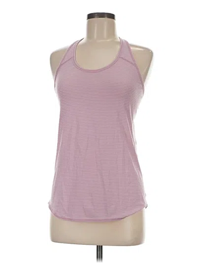 Pre-owned Lululemon Athletica Tank Top Pink Halter Neckline Tops