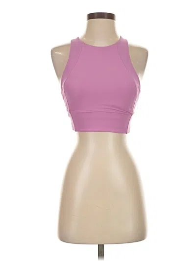 Pre-owned Lululemon Athletica Tank Top Pink Halter Neckline Tops