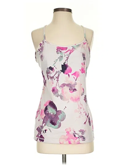 Pre-owned Lululemon Athletica Tank Top Pink Halter Neckline Tops