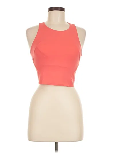 Pre-owned Lululemon Athletica Tank Top Pink Halter Neckline Tops