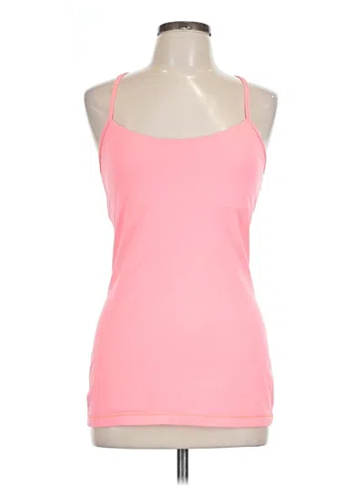 Pre-owned Lululemon Athletica Tank Top Pink Halter Neckline Tops
