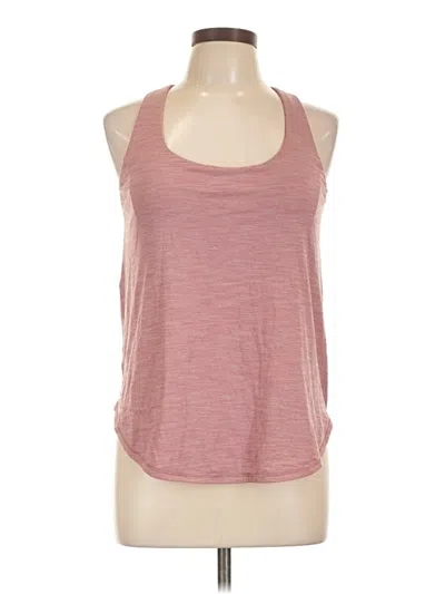 Pre-owned Lululemon Athletica Tank Top Pink Halter Neckline Tops