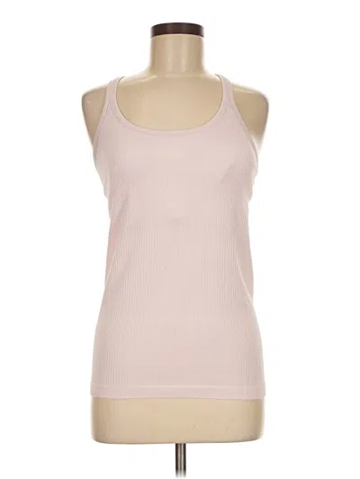 Pre-owned Lululemon Athletica Tank Top Pink Halter Neckline Tops