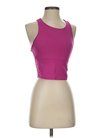 Pre-owned Lululemon Athletica Tank Top Pink Halter Neckline Tops