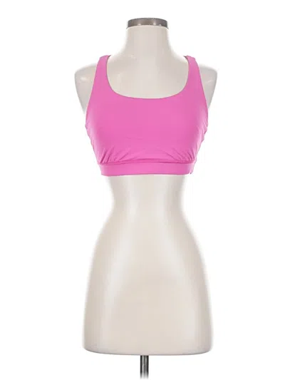 Pre-owned Lululemon Athletica Tank Top Pink Halter Neckline Tops