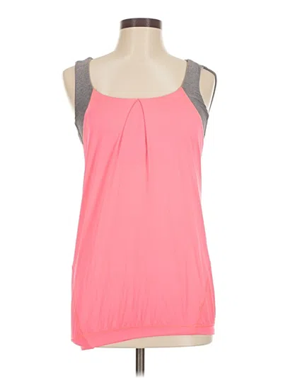 Pre-owned Lululemon Athletica Tank Top Pink Halter Neckline Tops