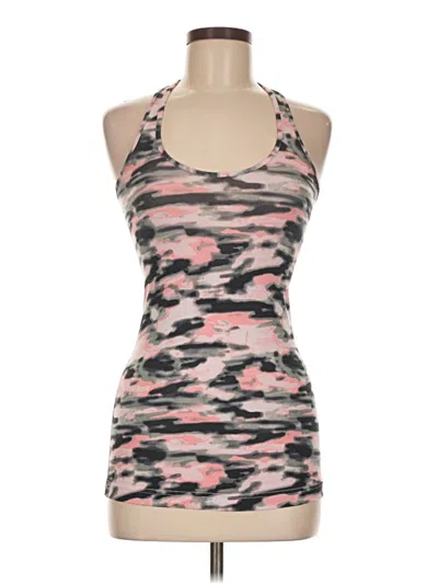 Pre-owned Lululemon Athletica Tank Top Pink Halter Neckline Tops