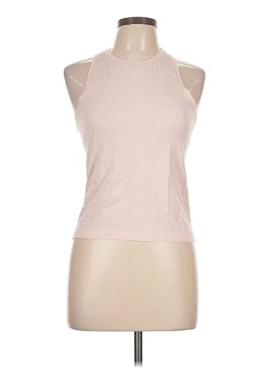 Pre-owned Lululemon Athletica Tank Top Pink Halter Neckline Tops