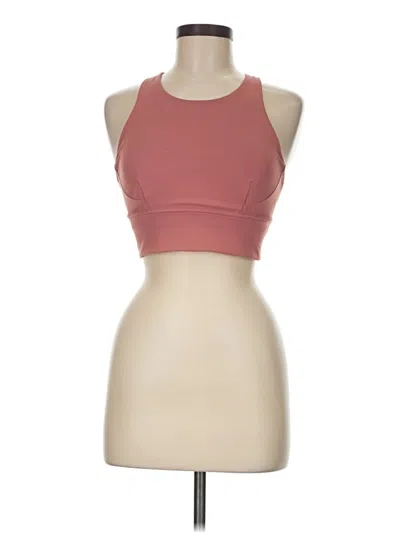 Pre-owned Lululemon Athletica Tank Top Pink Halter Neckline Tops