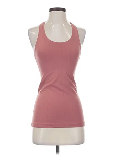Pre-owned Lululemon Athletica Tank Top Pink Halter Neckline Tops