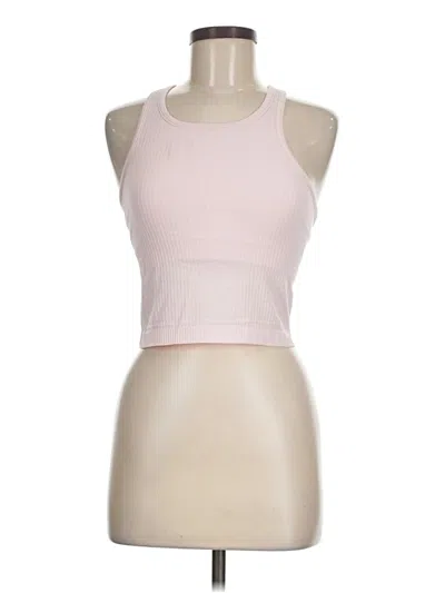 Pre-owned Lululemon Athletica Tank Top Pink Halter Neckline Tops