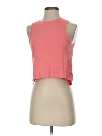 Pre-owned Lululemon Athletica Tank Top Pink Halter Neckline Tops