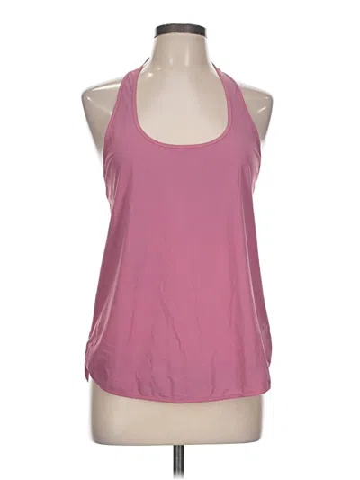Pre-owned Lululemon Athletica Tank Top Pink Halter Neckline Tops