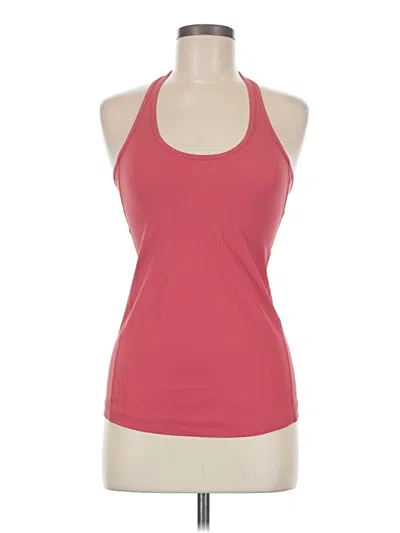 Pre-owned Lululemon Athletica Tank Top Pink Halter Neckline Tops