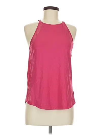 Pre-owned Lululemon Athletica Tank Top Pink Halter Neckline Tops