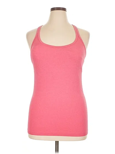 Pre-owned Lululemon Athletica Tank Top Pink Halter Neckline Tops
