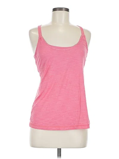 Pre-owned Lululemon Athletica Tank Top Pink Halter Neckline Tops