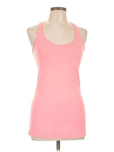 Pre-owned Lululemon Athletica Tank Top Pink Halter Neckline Tops