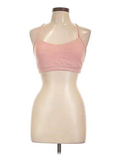 Pre-owned Lululemon Athletica Tank Top Pink Halter Neckline Tops