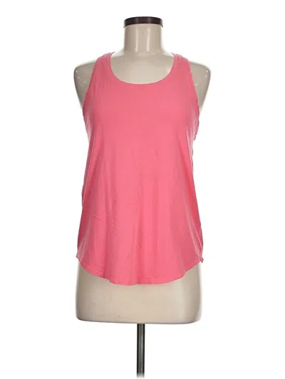 Pre-owned Lululemon Athletica Tank Top Pink Halter Neckline Tops