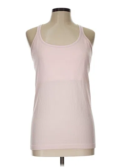 Pre-owned Lululemon Athletica Tank Top Pink Halter Neckline Tops