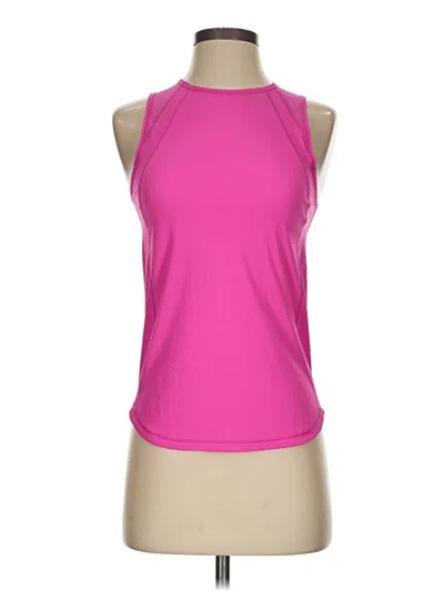 Pre-owned Lululemon Athletica Tank Top Pink Halter Neckline Tops