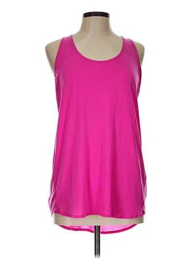 Pre-owned Lululemon Athletica Tank Top Pink Halter Neckline Tops
