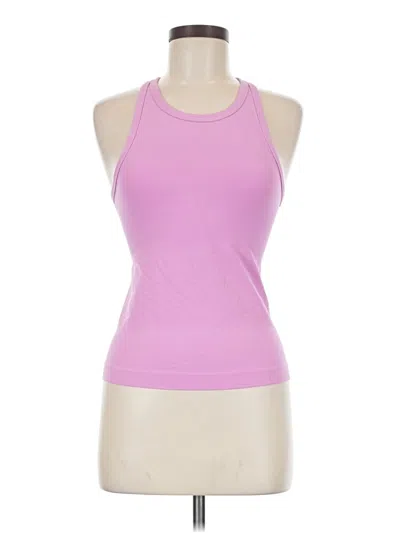 Pre-owned Lululemon Athletica Tank Top Pink Halter Neckline Tops