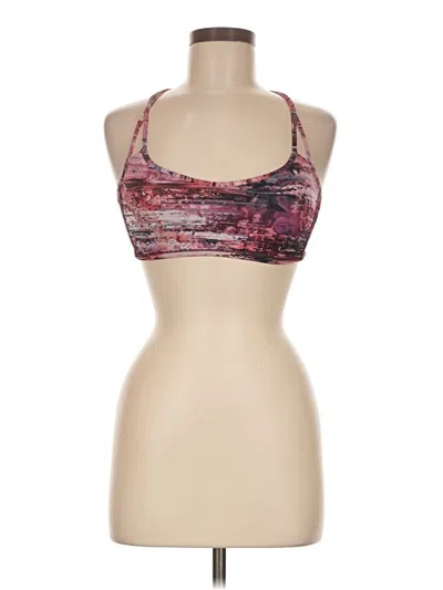 Pre-owned Lululemon Athletica Tank Top Pink Halter Neckline Tops