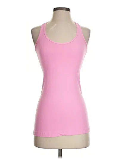 Pre-owned Lululemon Athletica Tank Top Pink Halter Neckline Tops