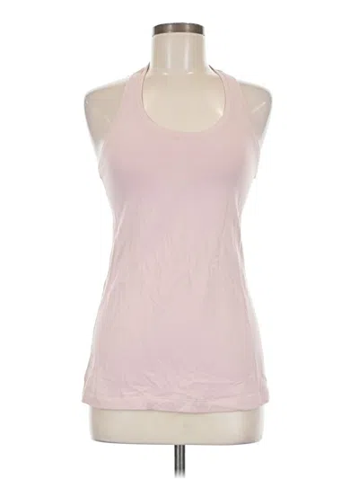 Pre-owned Lululemon Athletica Tank Top Pink Halter Neckline Tops