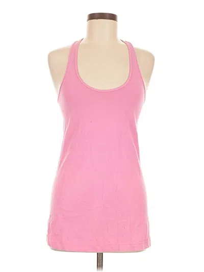 Pre-owned Lululemon Athletica Tank Top Pink Halter Neckline Tops