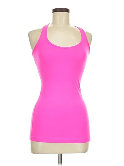Pre-owned Lululemon Athletica Tank Top Pink Halter Neckline Tops