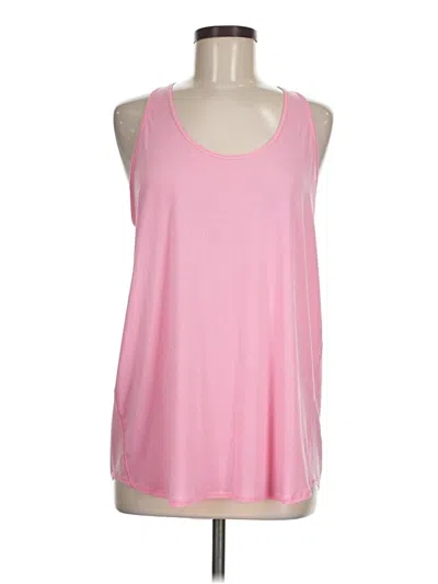 Pre-owned Lululemon Athletica Tank Top Pink Halter Neckline Tops