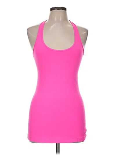 Pre-owned Lululemon Athletica Tank Top Pink Halter Neckline Tops