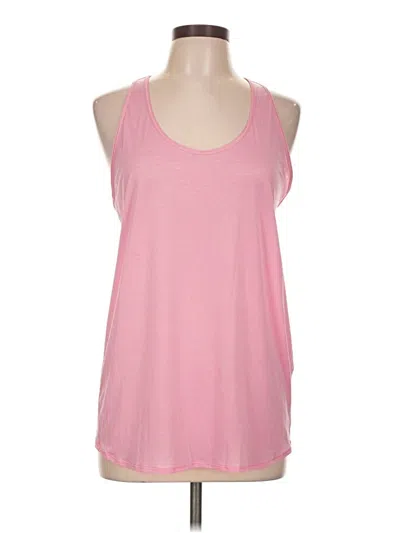 Pre-owned Lululemon Athletica Tank Top Pink Halter Neckline Tops