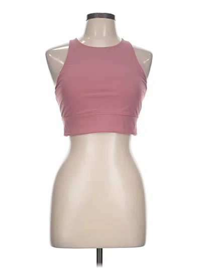Pre-owned Lululemon Athletica Tank Top Pink Halter Neckline Tops