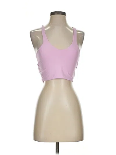 Pre-owned Lululemon Athletica Tank Top Pink Halter Neckline Tops