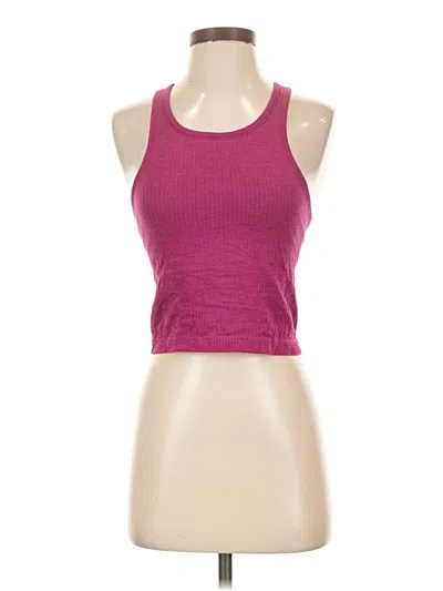 Pre-owned Lululemon Athletica Tank Top Pink Halter Neckline Tops