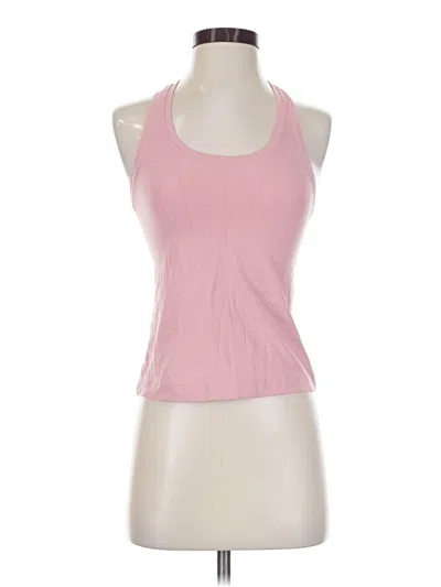 Pre-owned Lululemon Athletica Tank Top Pink Halter Neckline Tops