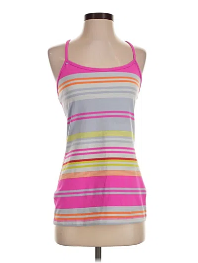Pre-owned Lululemon Athletica Tank Top Pink Halter Neckline Tops